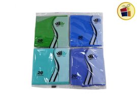 (P.C1.C2.)SERVILLETA LISA COLOR X20 32X32CM (03421) NAPTRES S.R.L