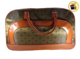 (OFERTA FINAL)BOLSO OVAL GRANDE MARRON ESTAMPADO CH (151130)