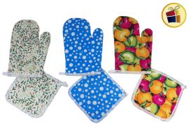 MANOPLA DE COCINA CON POSA PAVA DECORADO POKA (NS230148/301483)