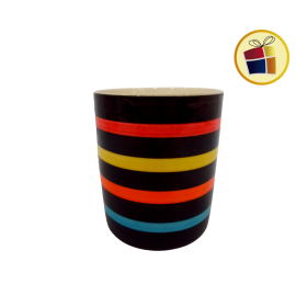 "P.R.C1.C2" JARRO MUG CERAMICA LINEAS 9CM FLUSS (BLC261/180045)