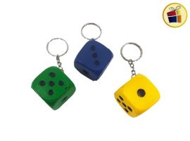 LLAVERO DADO CHICO DE GOMA (885729)