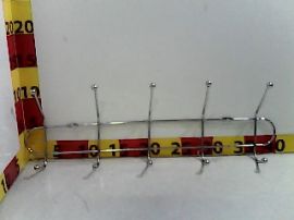 PERCHERO CROMADO X5 GANCHOS DOBLES 39CM ALEX&CIA (1844/099408)