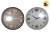 RELOJ PARED REDONDO NUMEROS CON RELIEVE 30CM POKA (CA4879/048797)