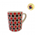 "P.R.C1.C2" JARRO MUG  CERAMICA LUNARES BICOLOR 10CM FLUSS (BLC256/965816)