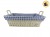 PANERA FIBRA ENTRELAZADA RECTANGULAR  CON TELA Y MANIJA 34X27CM (62019/B37118-L)