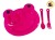 SET INFANTIL PLASTICO PLATO FORMA RANA Y CUBIERTOS  POKA (JCA2425AZ/NS230460/422036)