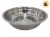 (30/20%) BOWL DE ACERO 25CM 10/12 CIRCULOS (014154)