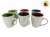 "P.C1.C2"JARRO MUG CONICO CERAMICA SALPICADO BICOLOR FLUSS (BLC254/180144)
