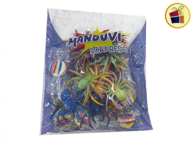 CHUPETIN PALETITA + ARAÑA X10 UND (00074/00838) MANDUVI