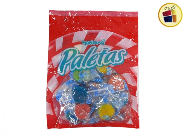 CHUPETIN PALETAS CARITAS X25 UND (0046/65742) MANDUVI