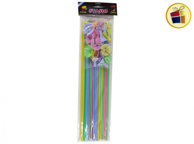 (P.R.G.C1.C2.)PORTA GLOBO X25 UN PASTEL SURTIDO (008119-P/81197) ZABAWA