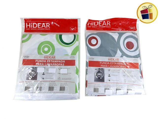 FUNDA ESTAMPADA PARA LAVARROPA CARGA FRONTAL Y SUPERIOR (851985) 