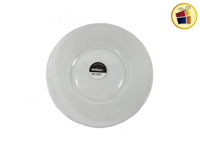 "P.R.C1.C2.M"PLATO DE VIDRIO PLAYO GEMA  DURAX (1728/410493)
