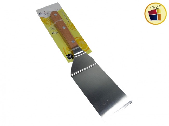 ESPATULA LISA ACERO INOX. 27CM M/MADERA BENABI (13886/138860)