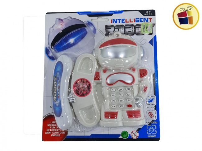 TELEFONO ROBOT ESPACIAL 15CM FLUSS (K770V/101230)