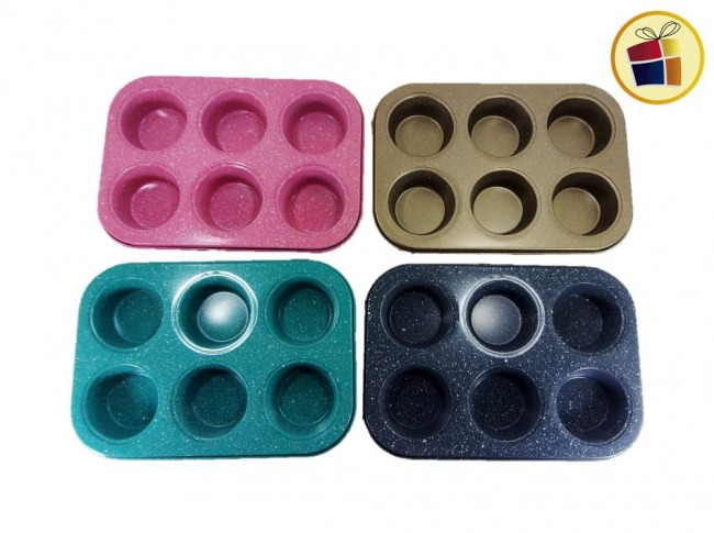 MOLDE PARA MUFFING ANTIADHERNTE X6 (21513-15/62115) EL REY DEL BOSQUE 