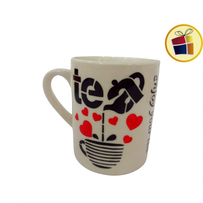 "P.R" JARRO MUG CERAMICA TEA CORAZONES 10CM FLUSS (BLC254/965618)