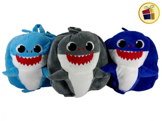 MOCHILA INFANTIL PELUCHE TIBURON (085550/8555)