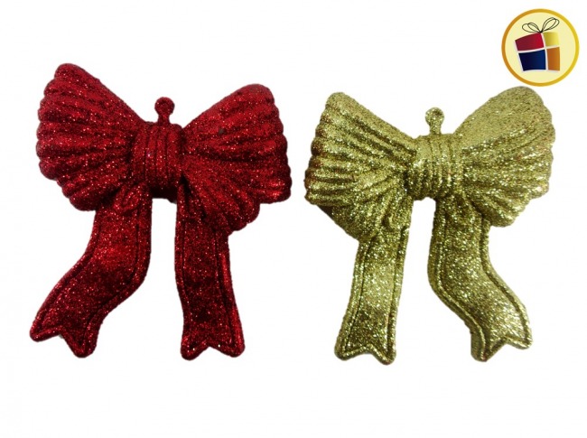 ADORNO MOÑO CON BRILLO X2 9CM FLUSS (101733/011-17-3)