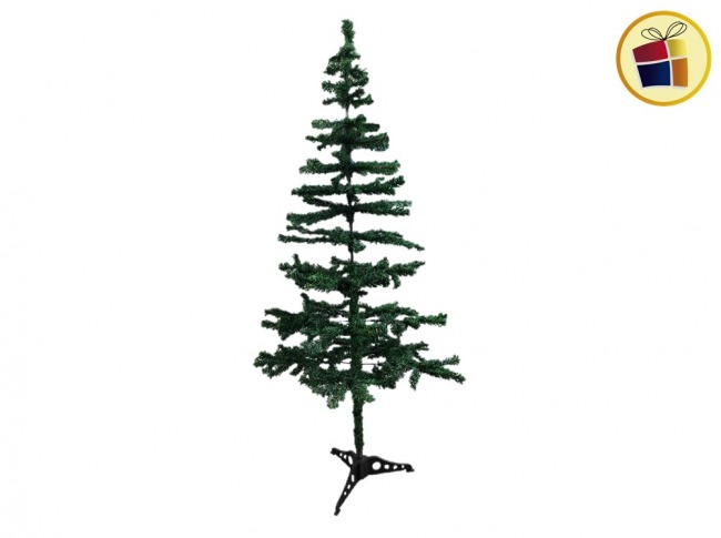 "P.C1.C2"ARBOL NAVIDEÑO 150CM VERDE TALLO LARGO PATAS PLASTICAS FLUSS (573-15-1/573-17-3/000031)