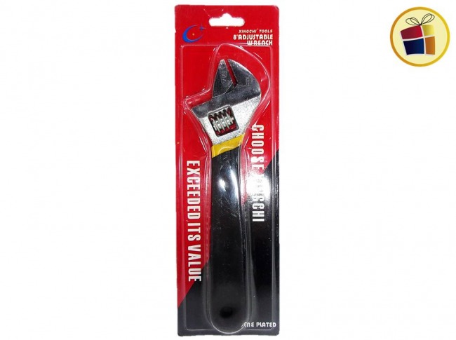 (50/30%) LLAVE FRANCESA 8" 24.5X7CM MANGO GOMA  (508-15-22/815227)