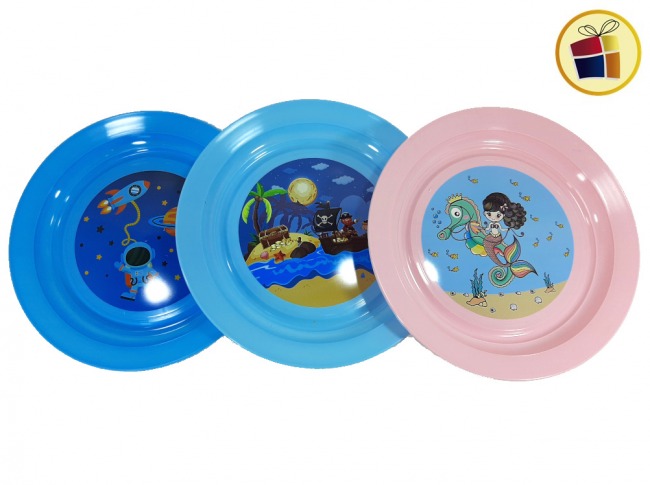 PLATO PLAYO PLASTICO INFANTIL PERSONAJES GLAGO 22CM (998/020909)