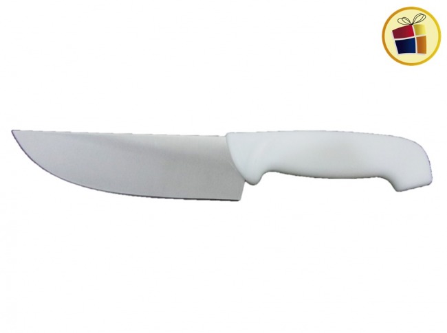 CUCHILLO MANGO BLANCO 8" 32CM (060218/PP0322/PP3127)