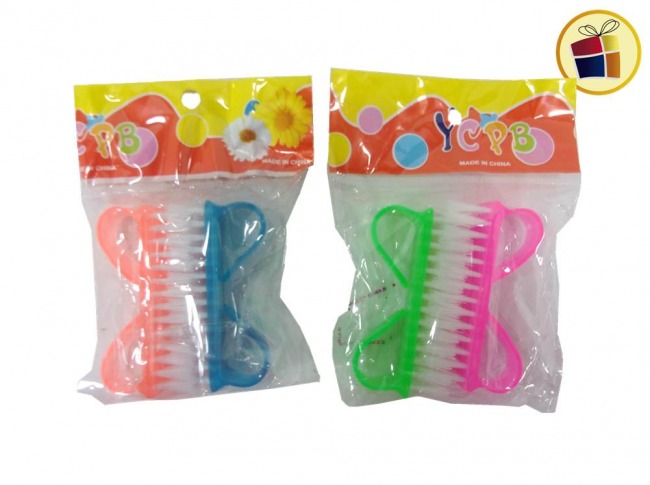(PC-GY-C1-C2)CEPILLO PARA UÑAS X2 EN BOLSITA (75125/27512)