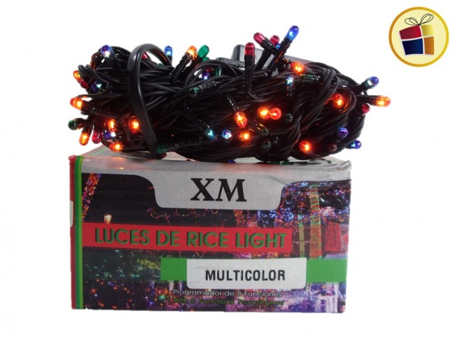 LUZ NAVIDEÑA ARROZ X100 COLOR XM  ((CH)) (250053/113/10413)