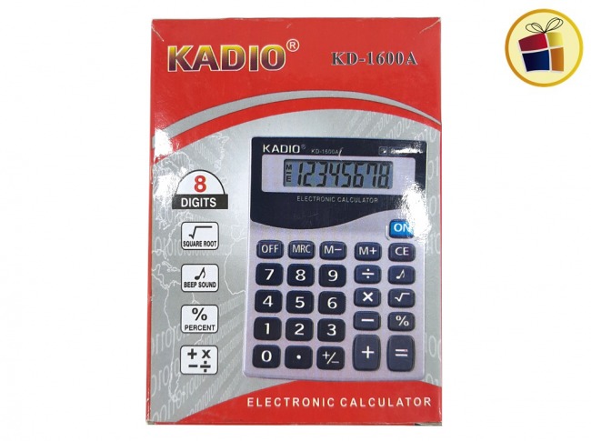 CALCULADORA CHICA KADIO 8 DIGITOS KD1600A (172732/ST38348)             