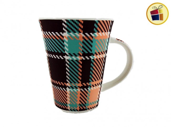 "OFERTA FINAL" JARRO MUGG CONICO DECORADO (323133)