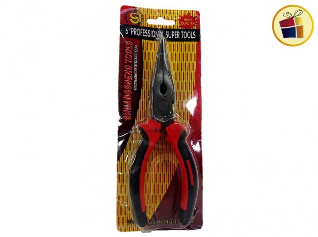(50/30%) PINZA PUNTA PROFESIONAL 6" EN BLISTER (827-17-6/482766)