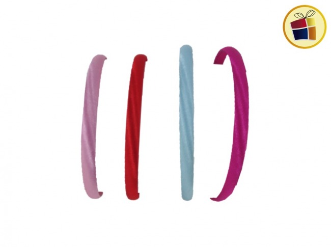 (OFERTA FINAL)VINCHA PLASTICA FORRADA COLOR LISO CH (450237)