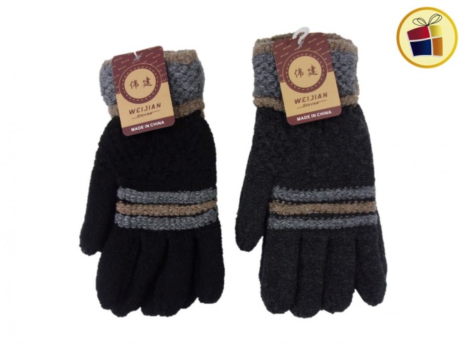 GUANTE UNISEX NEGRO COMBINADO (027298/SH03-18-09)