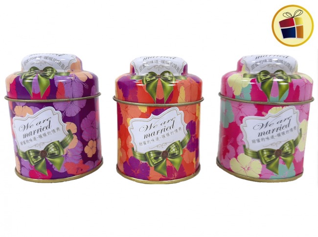 (30%P) ALHAJERO DE LATA REDONDA DECORADA 7CM (217253/682-17-25)