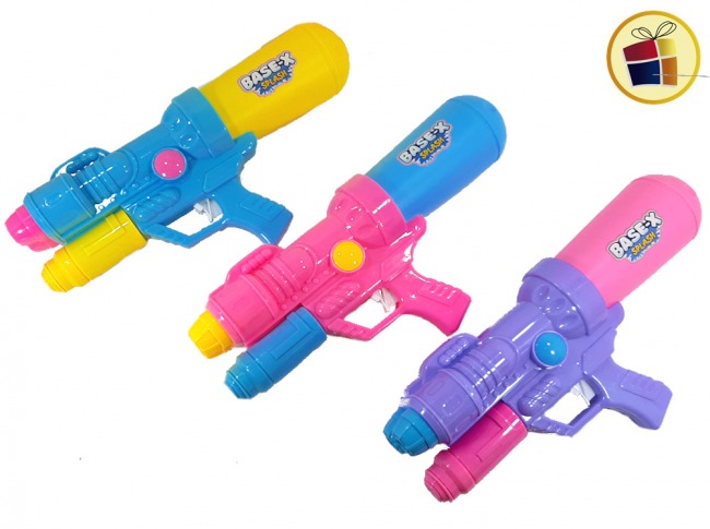 PISTOLA LANZA AGUA DOBLE CAÑON CON TANQUE 35CM SEBIGUS (8203/094809)