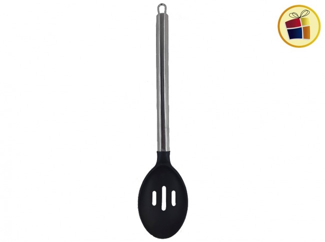 CUCHARA CALADA TEFLON MANGO DE ACERO 35CM ATHAND (072730/DL2841/UTI-006/000067)
