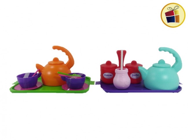 "P.C1.C2"SET DE MATE Y TE CON BANDEJA 8 PCS EN BOLSA EL PROGRESO (244536)