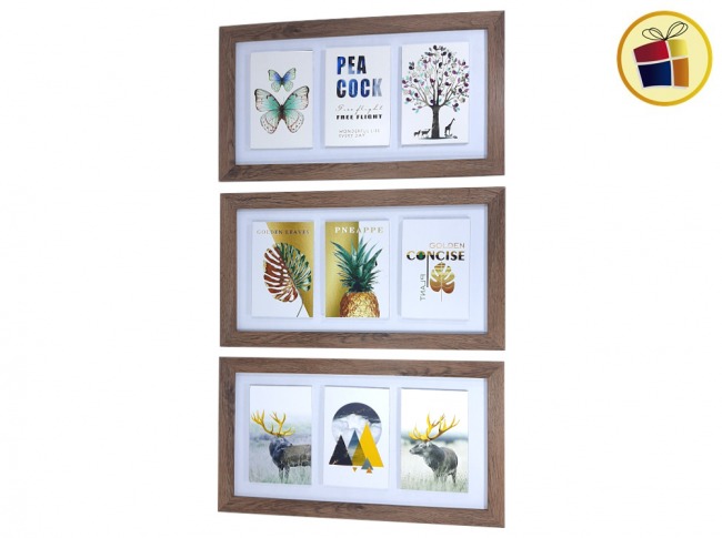 CUADRO PLASTICO SIMIL  MADERA RECTANGULAR 24X44CM IDEAS (RJ1376/147173)