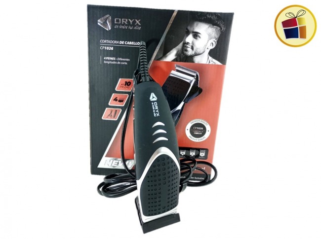 MAQUINA PARA CORTAR CABELLO ORYX GRIS (95631/CP1028/1029)
