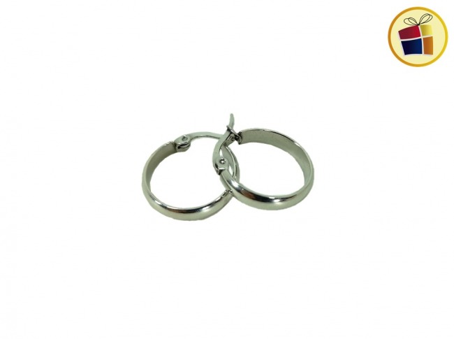 ARO ARGOLLA CHATO CHICO 1,5CM ACERO (81660)