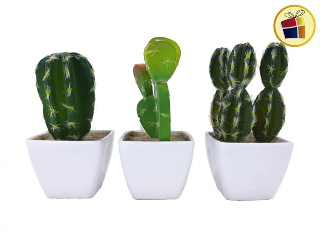 ADORNO CACTUS SUCULENTA ARTIFICIAL 14CM NICO (522/684868)