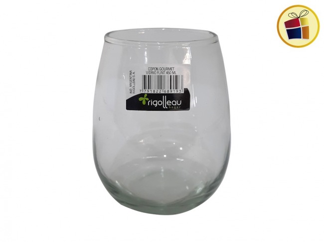 "P.R.C1.C2"VASO VIDRIO GOURMET 450ML RIGOLLEAU (BL68919/689193)