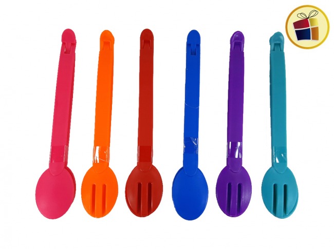 PINZA PLASTICA PARA ENSALADA TREBOL (131/290694)