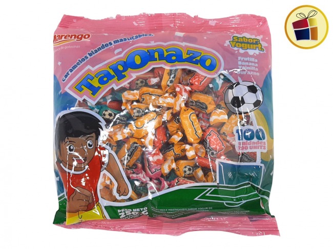 (P.C1.C2.)MASTICABLE TAPONAZO YOGURT X100 UND (02214/22439) GOLOSO