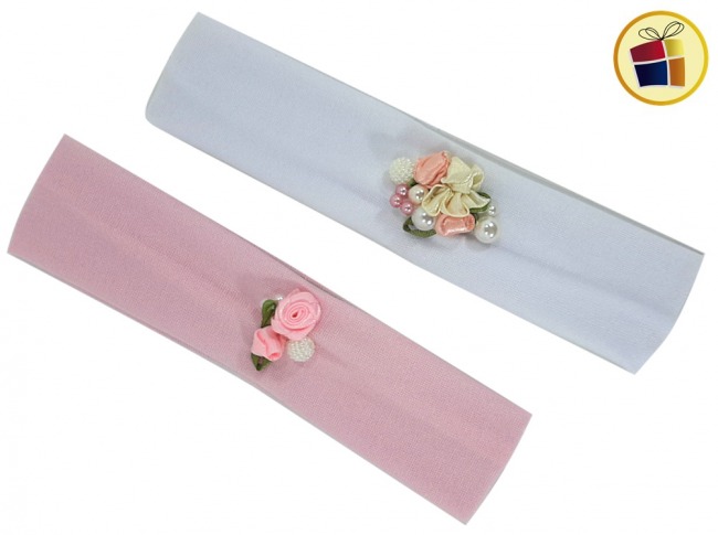 VINCHA TELA ELASTICA PARA BEBE CON APLIQUE (74748/1185-1142)