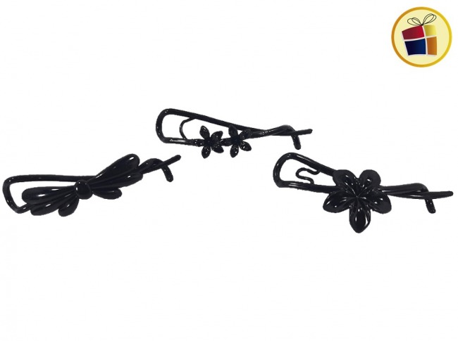 HEBILLA GANCHO FLOR Y MOÑO CAREY (94592/3134-3131-3132)