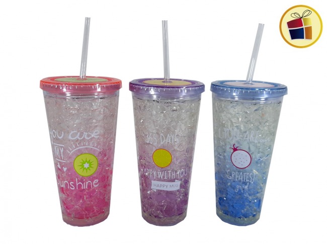 "O.F"VASO ACRILICO PARA LICUADO SORBETE Y GEL REFRIGERANTE 20CM POKA (NS056387Z/510119)