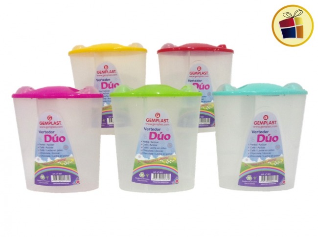 VERTEDOR DUO TAPA COLOR GEMPLAST (004814)