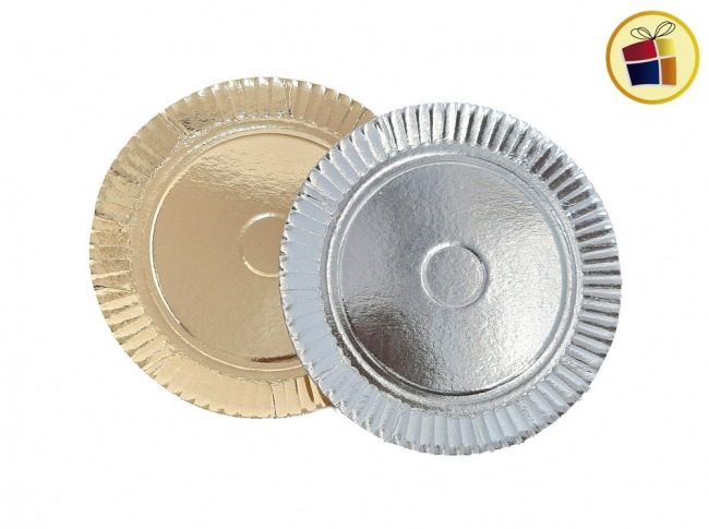 BANDEJA REDONDA Nº2 LABRADA ORO Y PLATA (86250) COMERCIAL DAVIES 